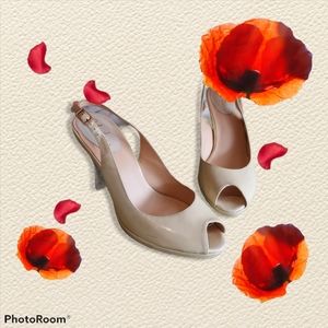 Cole Haan Nike Air Peeptoe Slingbacks 8B